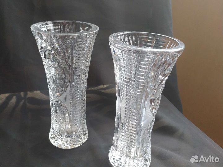 Вазы цветочные хрустальные. СССР