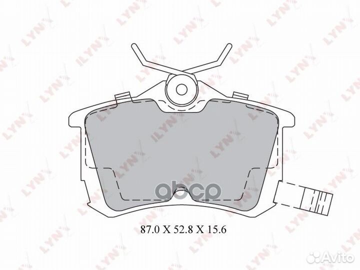 Колодки тормозные дисковые зад BD3425 lynxauto