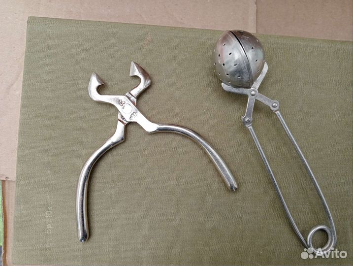Щипцы и заварник для чая. Винтаж. СССР