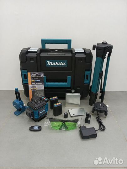 Лазерный уровень makita 4D со штативом