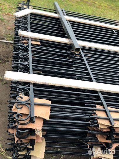 Забор кованый с монтажом