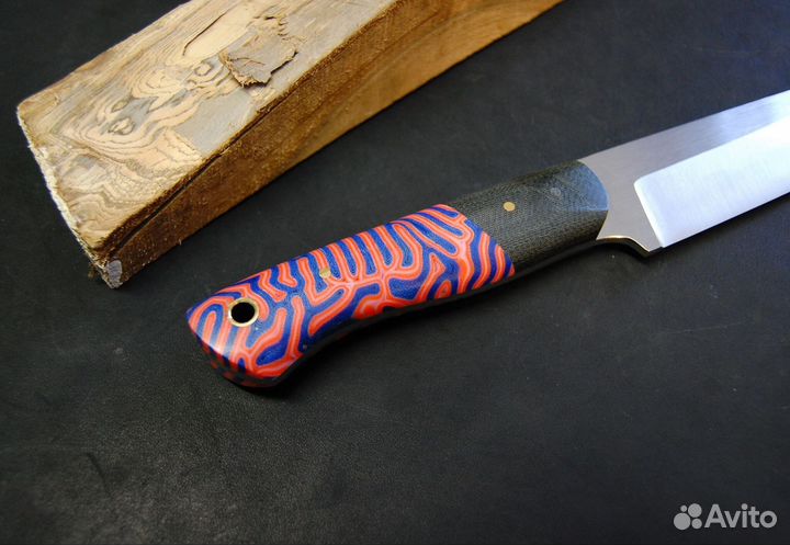 Походный нож, нержавеющая AUS10co, микарта