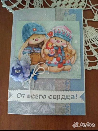 Открытки ручной работы в ассортименте