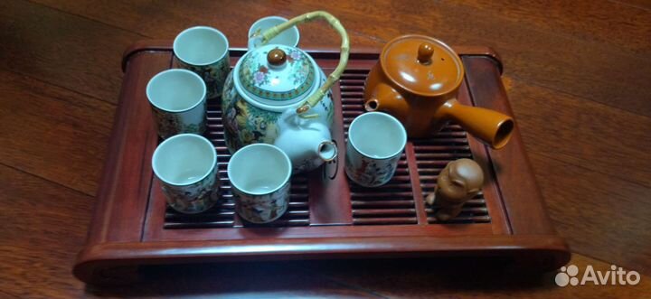 Набор для чая и суши, не использовали
