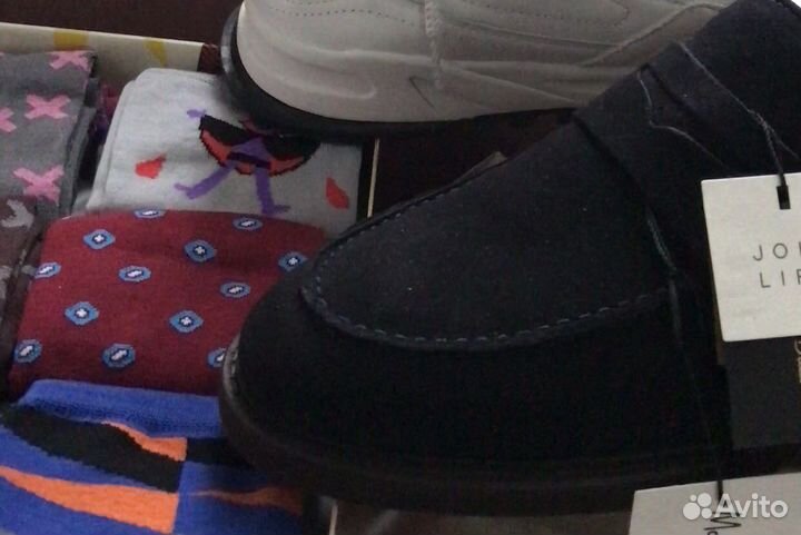 Мужские лоферы из замши