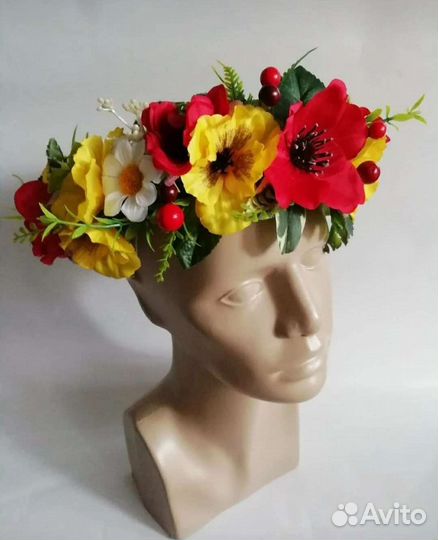 Венок из полевых цветов 