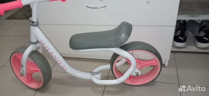 Беговел tech team milano 3.0 девочке бу