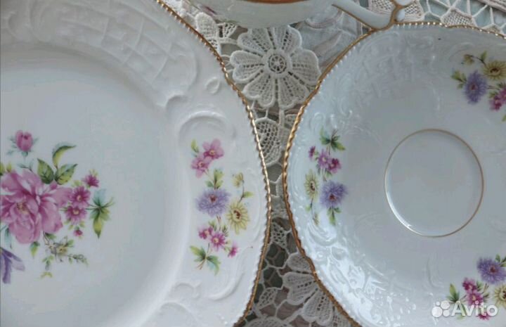 Чайное трио фарфор Sanssouci Rosenthal Германия