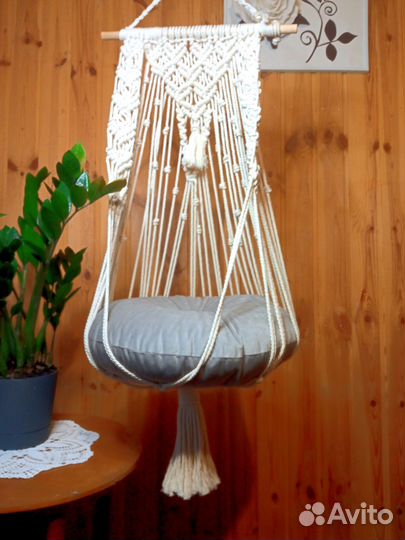 Гамак для кошек подвесной/макраме