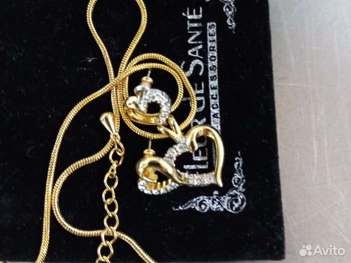 Swarovski кулон сердце