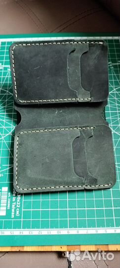Мужское кожаное портмоне ручной работы