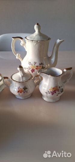 Кофейный сервиз костяной фарфор