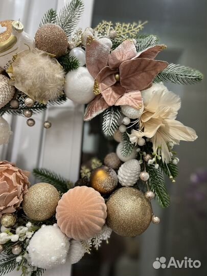 Новогодние украшения венок
