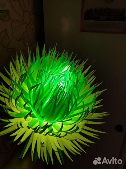 Цветы из изолона светильник