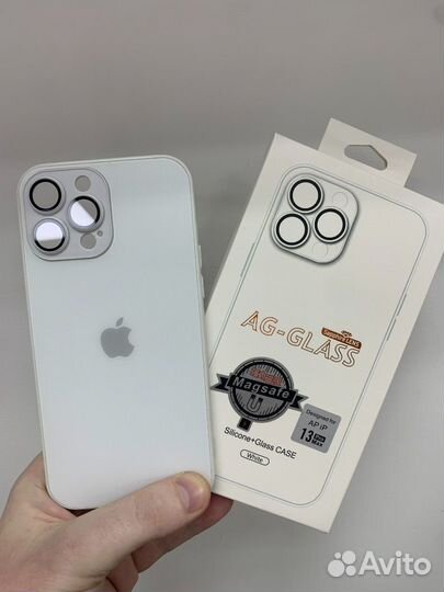 Чехол стеклянный Magsafe iPhone 13 ProMax