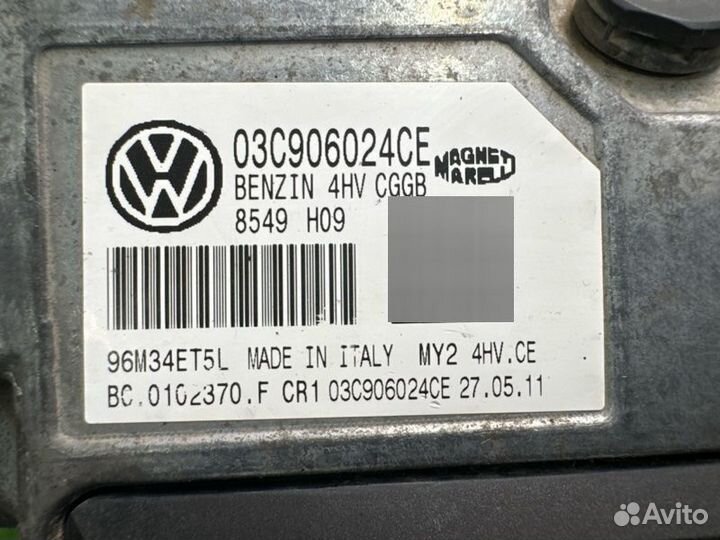 Блок управления двигателем (эбу) Skoda Fabia 2 1.4