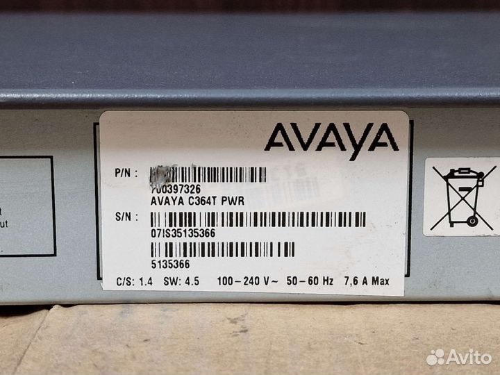 Коммутатор 48-порт Avaya C364T PWR 700397326 (PoE)