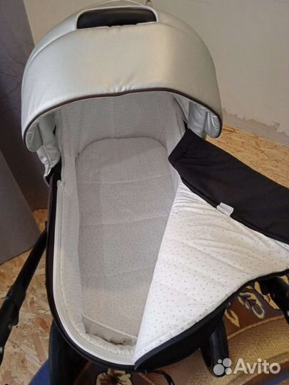 Коляска 2 в 1 эко кожа