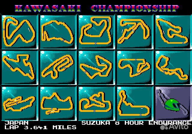 Kawasaki Superbike Challenge Sega, английская верс