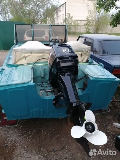 Прогресс 2 М, tohatsu M 40 C, с прицепом