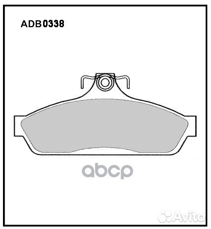 Колодки тормозные дисковые ADB0338 allied nippon