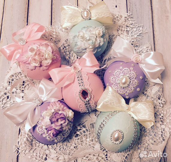 Новогодние шары ручной работы