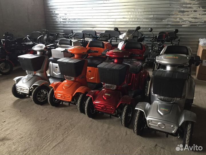 Электроскутер-Трайк 4 колеса Пони 500W/48V/20Аh