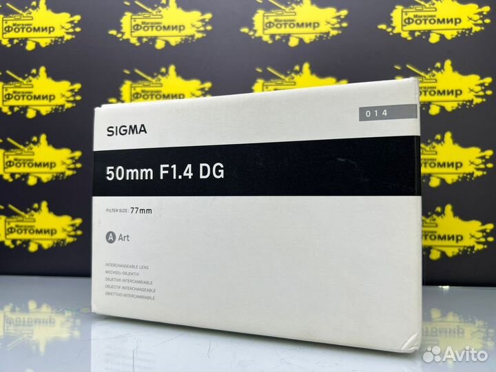Sigma 50mm f/1.4 на nikon новый