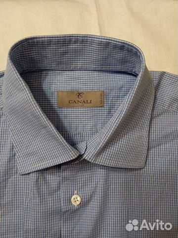 Canali рубашка оригинал Италия манжеты под запонки