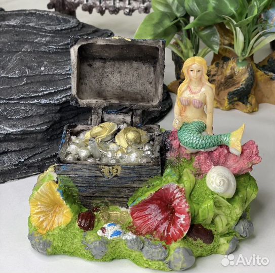 Грот для аквариума, декорация для аквариума