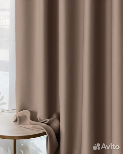 Портьеры блэкаут Марсель Крем шторы
