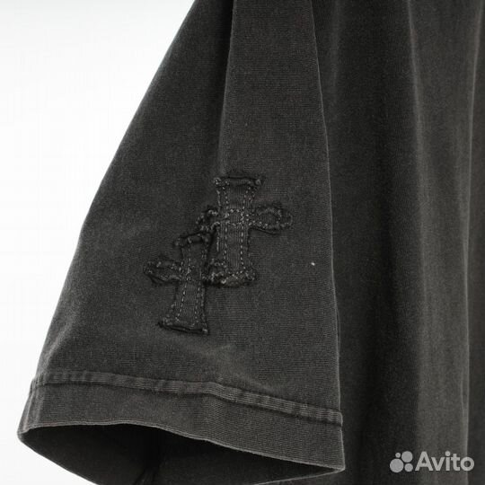 Футболка chrome hearts черная с крестами