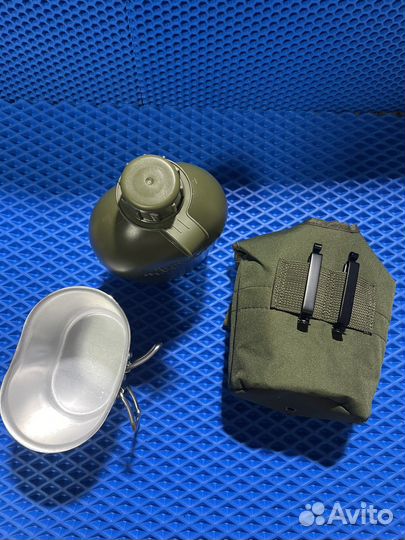 Фляжка армейская+котелок