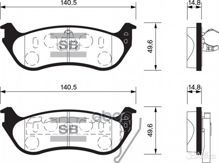 Колодки тормозные дисковые SP1511 Sangsin brake