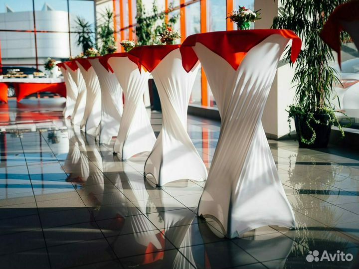 Аренда столы коктейльные