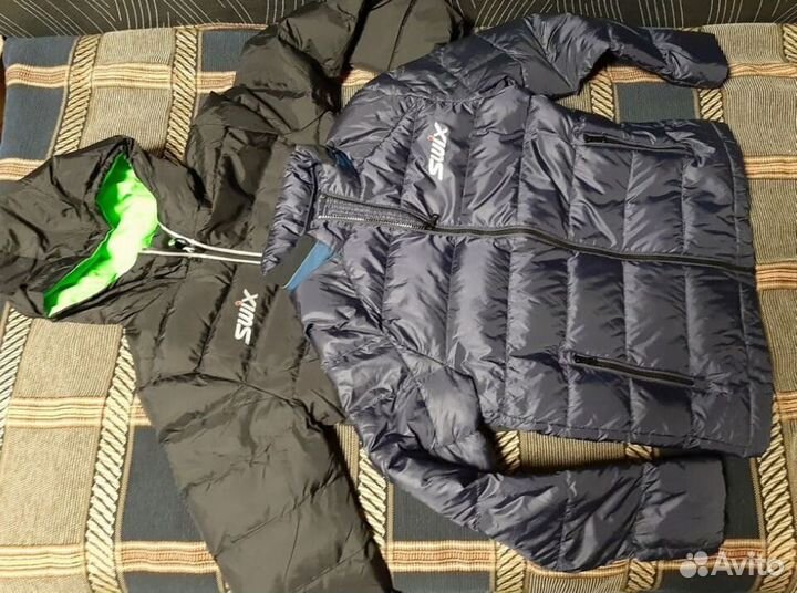 Лыж.разминочные 44 и 46 р (пуховик) куртки swix