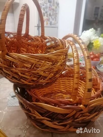 Корзина плетёная в ассортименте