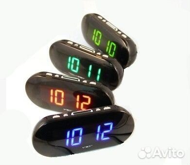 Настольные электронные сетевые часы-будильник