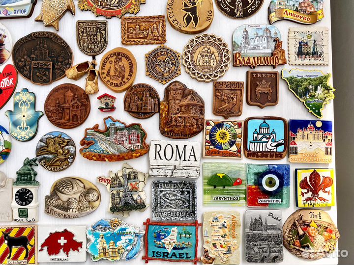 Магниты на холодильник из разных стран