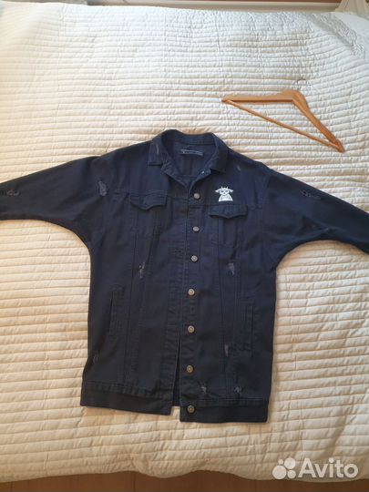 Джинсовка удлиненная