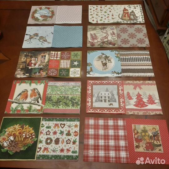 Новогодние салфетки для декупажа