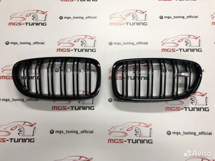Решетка BMW 5 серии f10 в стиле М5 черный глянец