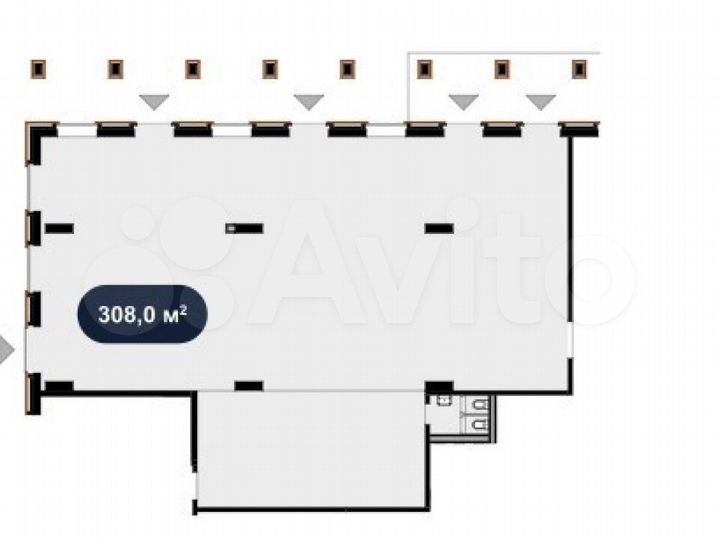 Сдам торговое помещение, 308 м²