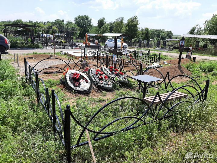 Оградки на кладбище / изготовление / установка