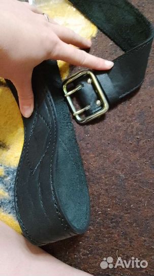 Мужской кожаный ремень, портупея