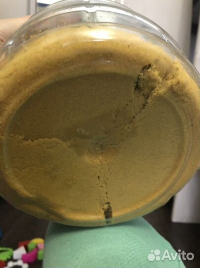 Кинетический / космический песок 2 кг желтый цвет