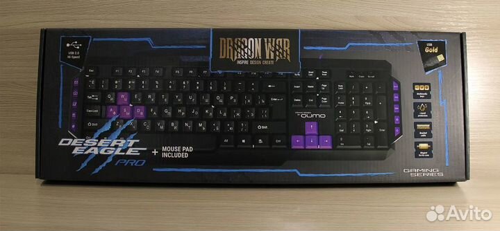 Клавиатура игровая Qumo Dragon War Desert Eagle