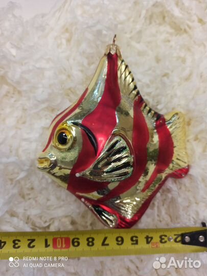 Рыба ёлочная игрушка komozja