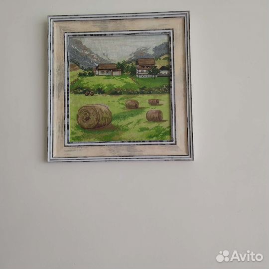 Картина вышитая крестом. Тоскана