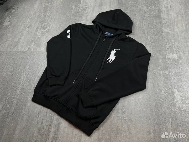 Зип Худи Polo Ralph Lauren Chief Keef черный/белый